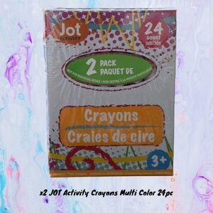 x2 Jot Crayons Non-Toxic 24ct